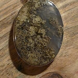 Moss Agate Oval Pendant